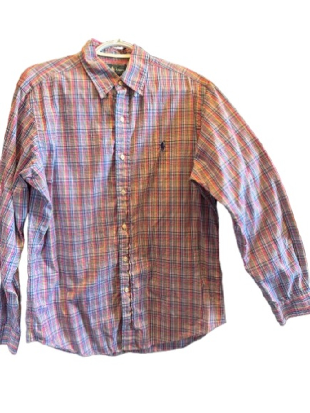 Polo by Ralph Lauren Pink Multi-Color Plaid Button-Down Shirt